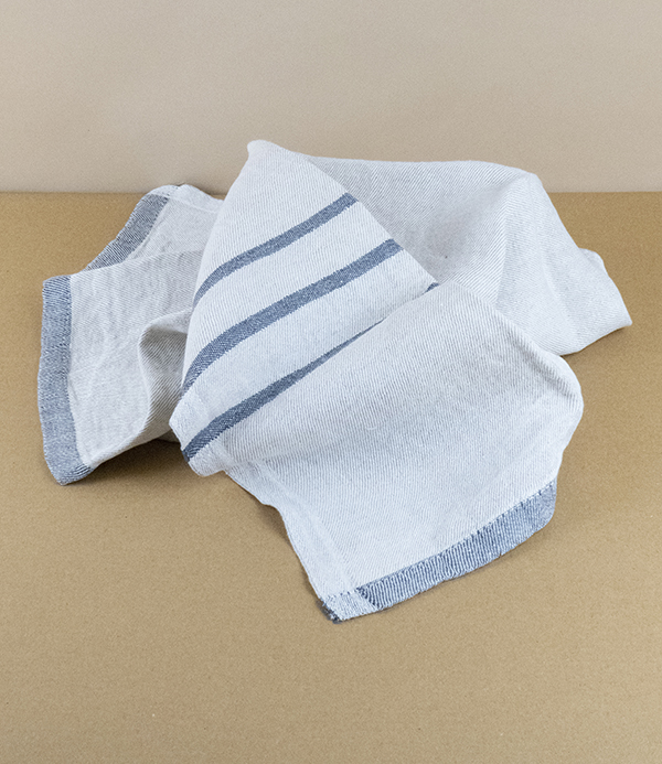 Washed Linen Hand Towel, Linen/Grey