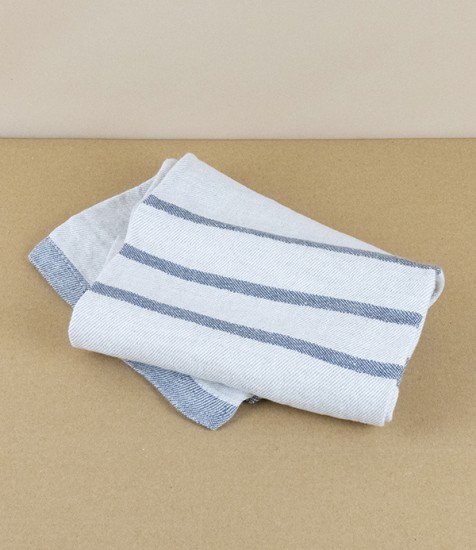 Washed Linen Hand Towel, Linen/Grey