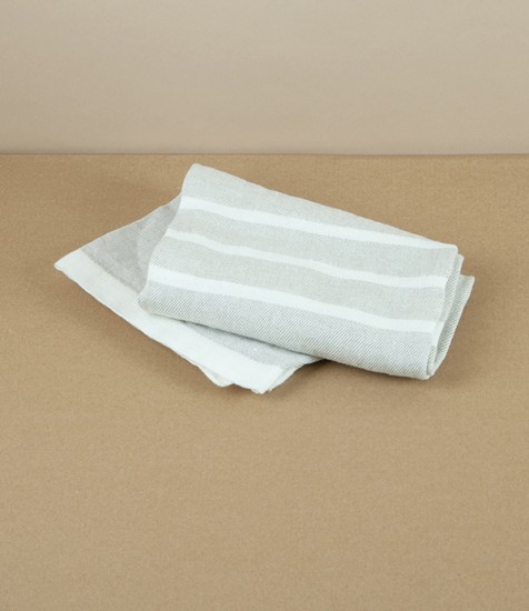 Washed Linen Hand Towel, Linen/White