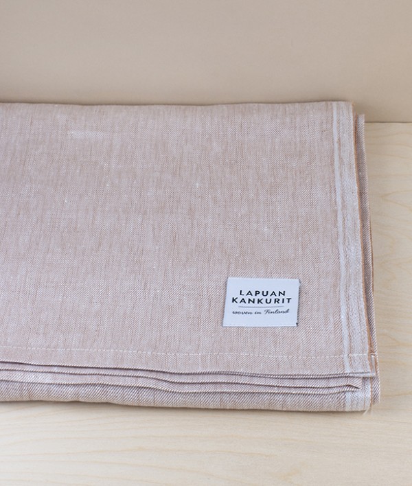 Finnish 100% Linen Table Cloth, Cinnamon