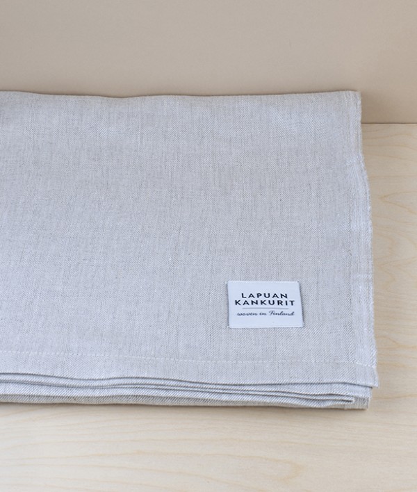 Finnish 100% Linen Table Cloth, Natural Linen