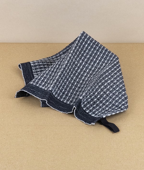 Finnish Linen & Tencel Dishcloth, Black