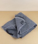 Finnish Linen & Tencel Kitchen Towel, Black/White