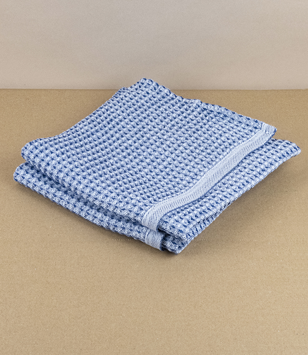 Finnish Linen & Tencel Kitchen Towel, Blueberry