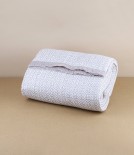 Finnish Merino Wool Scarf, White/Beige