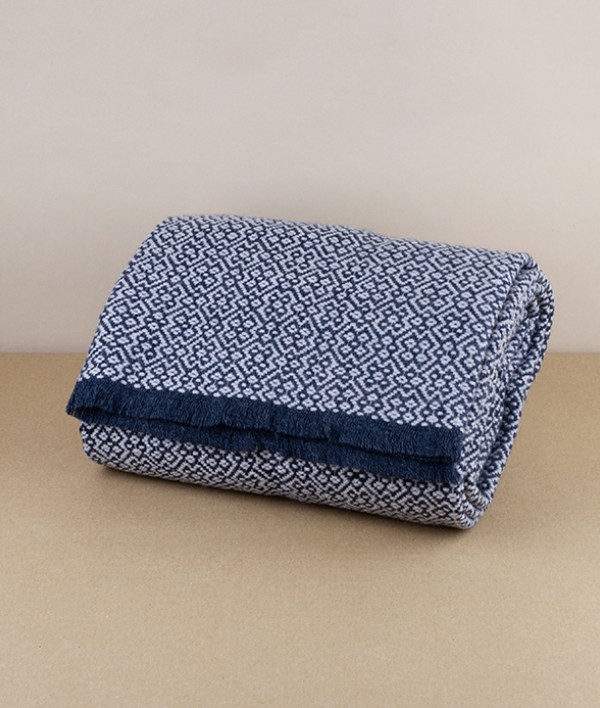 Finnish Merino Wool Scarf, Black/Beige