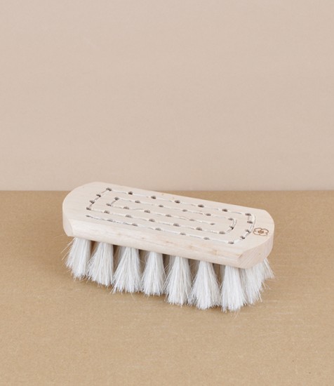 Finnish bath brush, birch, white bristle