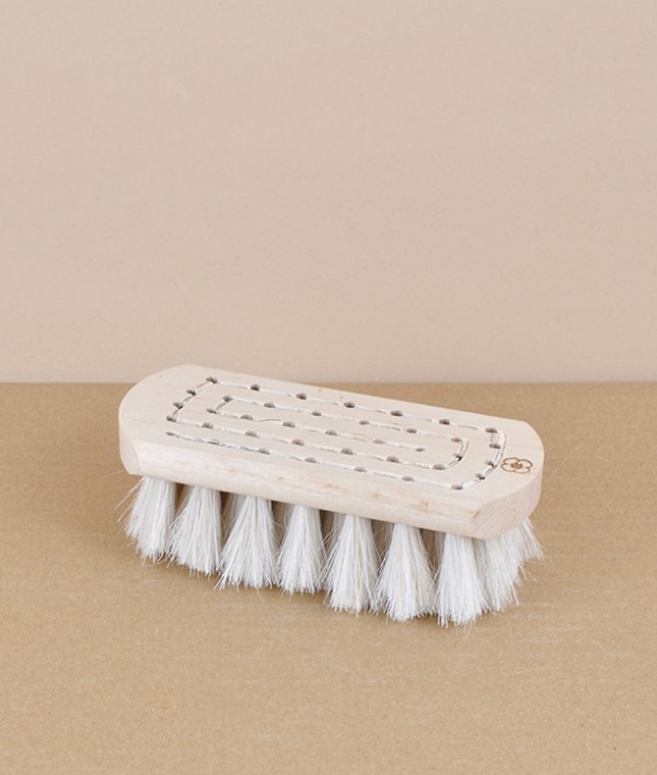 Finnish bath brush, birch, white bristle
