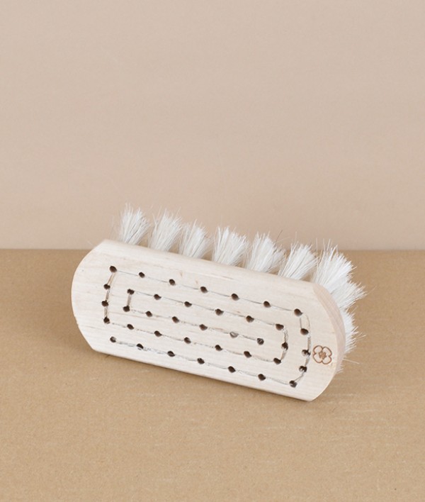 Finnish bath brush, birch, white bristle