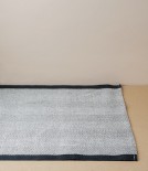 Finnish Linen Herringbone Table Runner, Black