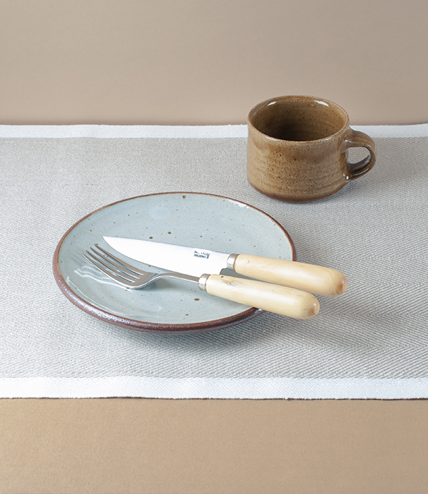 Finnish Linen Herringbone Table Runner,  Natural