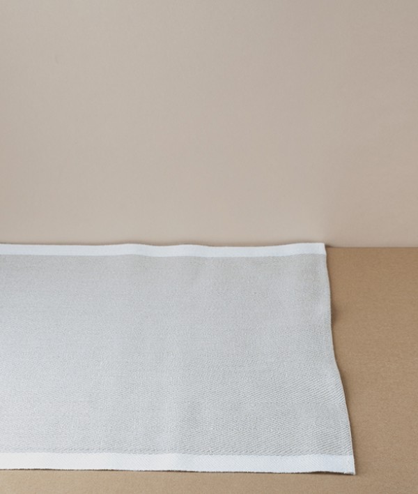 Finnish Linen Herringbone Table Runner,  Natural