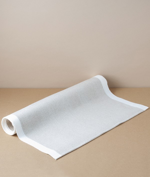 Finnish Linen Herringbone Table Runner,  Natural