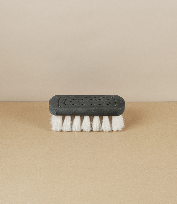 Finnish Bath Brush, Tar Birch, White Bristle