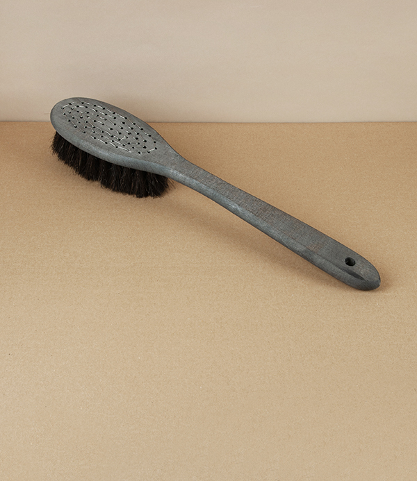 Finnish Bathing Brush, Tar Birch & Horsehair Bristle