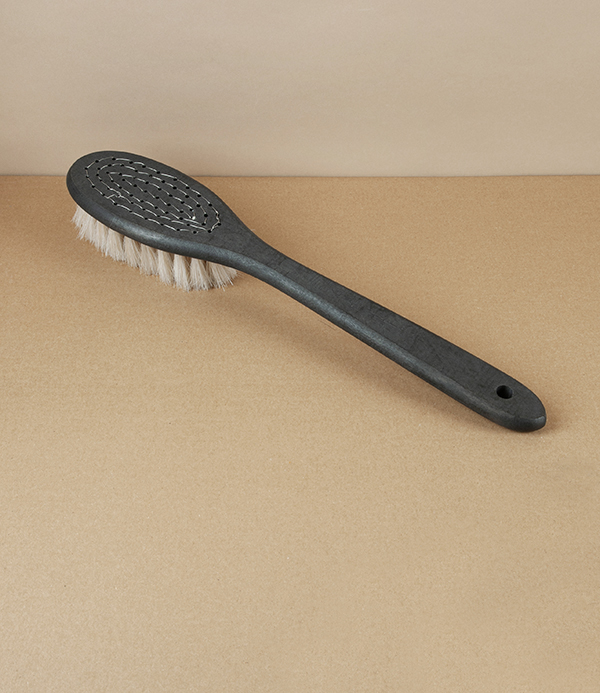 Finnish Bathing Brush, Tar Birch & Light Cow Hair