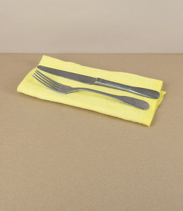 Finnish Washed Linen Napkin, Yellow