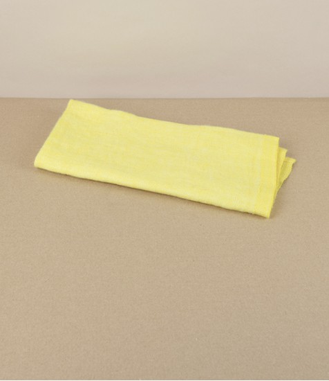Finnish Washed Linen Napkin, Yellow