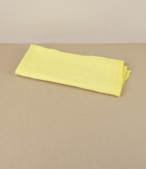 Finnish Washed Linen Napkin, Yellow