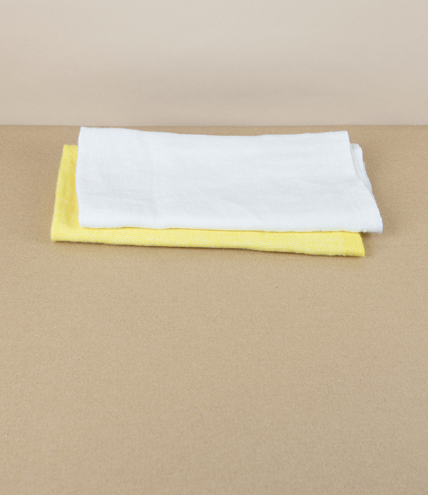 Finnish Washed Linen Napkin, White