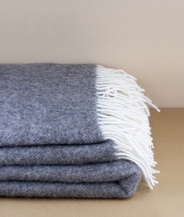 Finnish Wool Blanket, Natural Brown