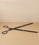 Spanish Blackened Steel Fire-Tongs