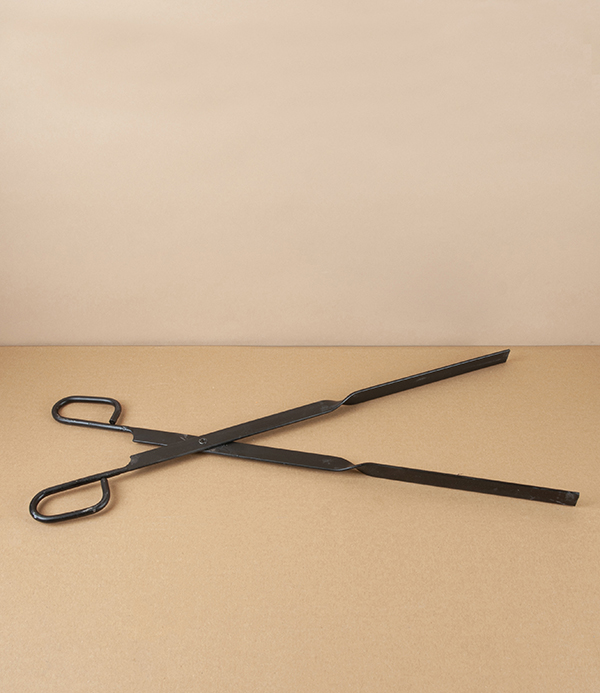 Spanish Blackened Steel Fire-Tongs