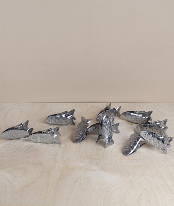 Handmade Steel Fish Peg or Clip
