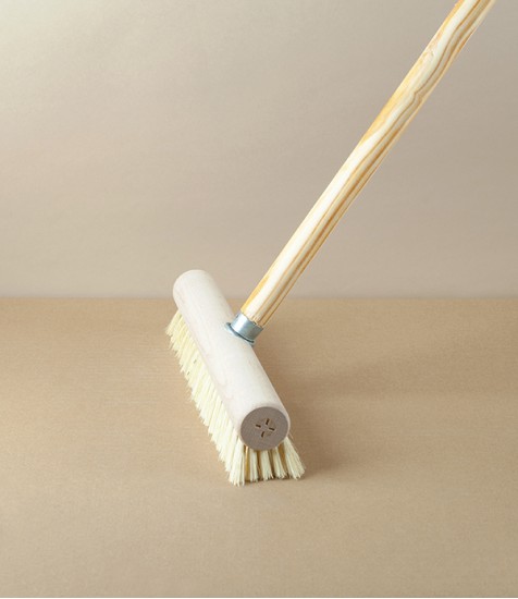 Floor Wiper, Cylindrical Stock, Beech Wood & Tampico Fibre