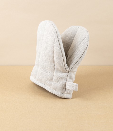 Lithuanian Linen Oven Mitten, Natural