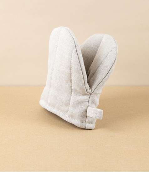 Lithuanian Linen Oven Mitten, Natural