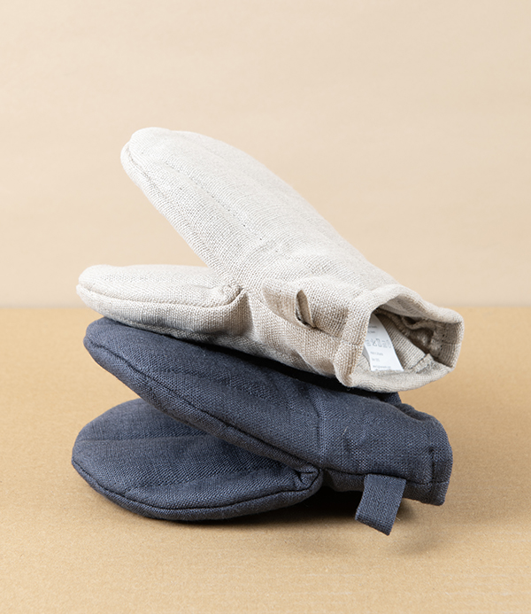 Lithuanian Linen Oven Mitten, Natural