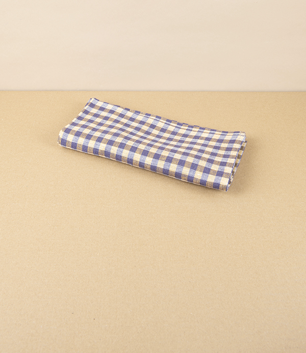 Lithuanian Linen Napkin, Summer Gingham