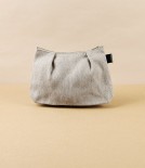 Lithuanian Linen Pleated Pouch, 15cm