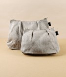 Lithuanian Linen Pleated Pouch, 15cm