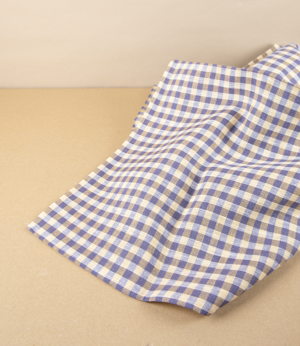 Lithuanian Linen Square Tablecloth, Summer Gingham