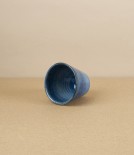 Japanese Ceramic Sake Cup 'Folklore', Indigo