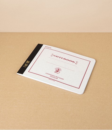 Hightide 'Foolscap' Japanese Fine Paper Ruled Notebook, B6