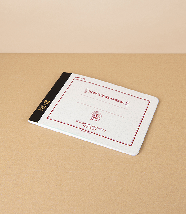 Hightide 'Foolscap' Japanese Fine Paper Ruled Notebook, B6