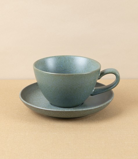 Japanese Porcelain "Francisco" Cup & Saucer, Blue