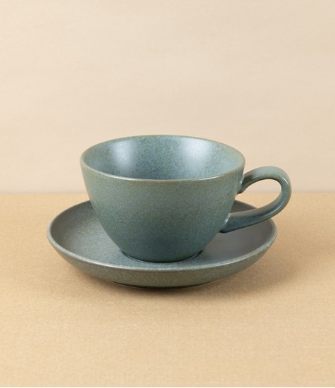 Japanese Porcelain "Francisco" Cup & Saucer, Blue