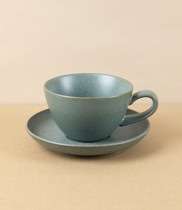 Japanese Porcelain "Francisco" Cup & Saucer, Blue