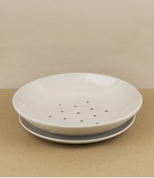 Poterie Digoin Berry Dish & Saucer