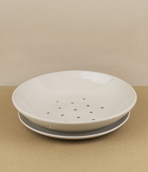 Poterie Digoin Berry Dish & Saucer