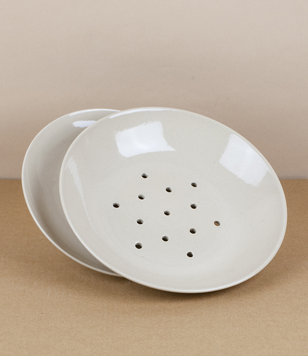 Poterie Digoin Berry Dish & Saucer