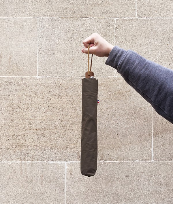 French Compact Umbrella, Khaki