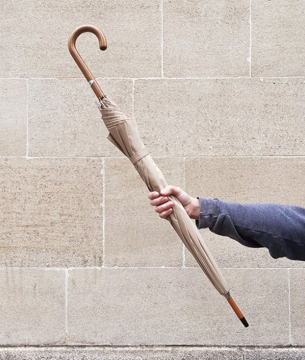 French Fit-Up Umbrella-Parasol, Natural