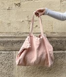 French Linen Woven Large Tote, Pétale