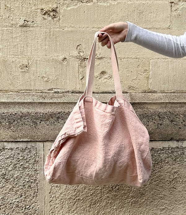 French Linen Woven Large Tote, Pétale