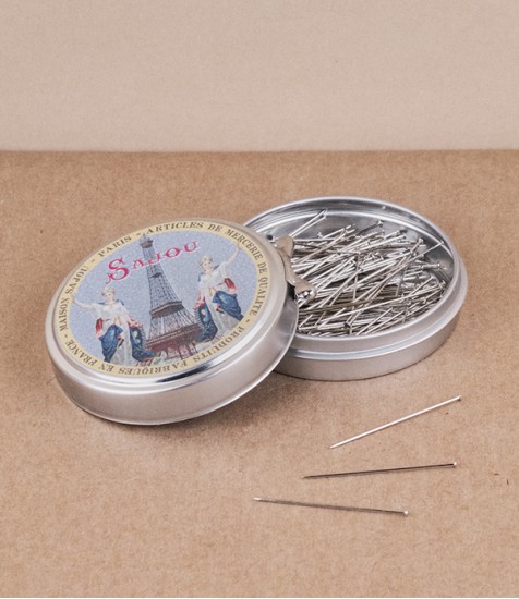 Eiffel Tower tin of no.5 dressmaker pins